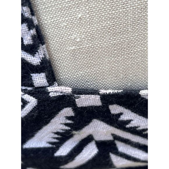 Black and White Geometric Bralette and Jacket Set Cotton Weave - Size M - Picture 7 of 10